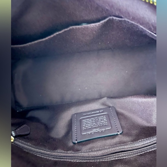 Coach Black Laurel Shoulder Bag Soft Pebble Leather Gold Hardware Two Straps 🖤 - Picture 10 of 12